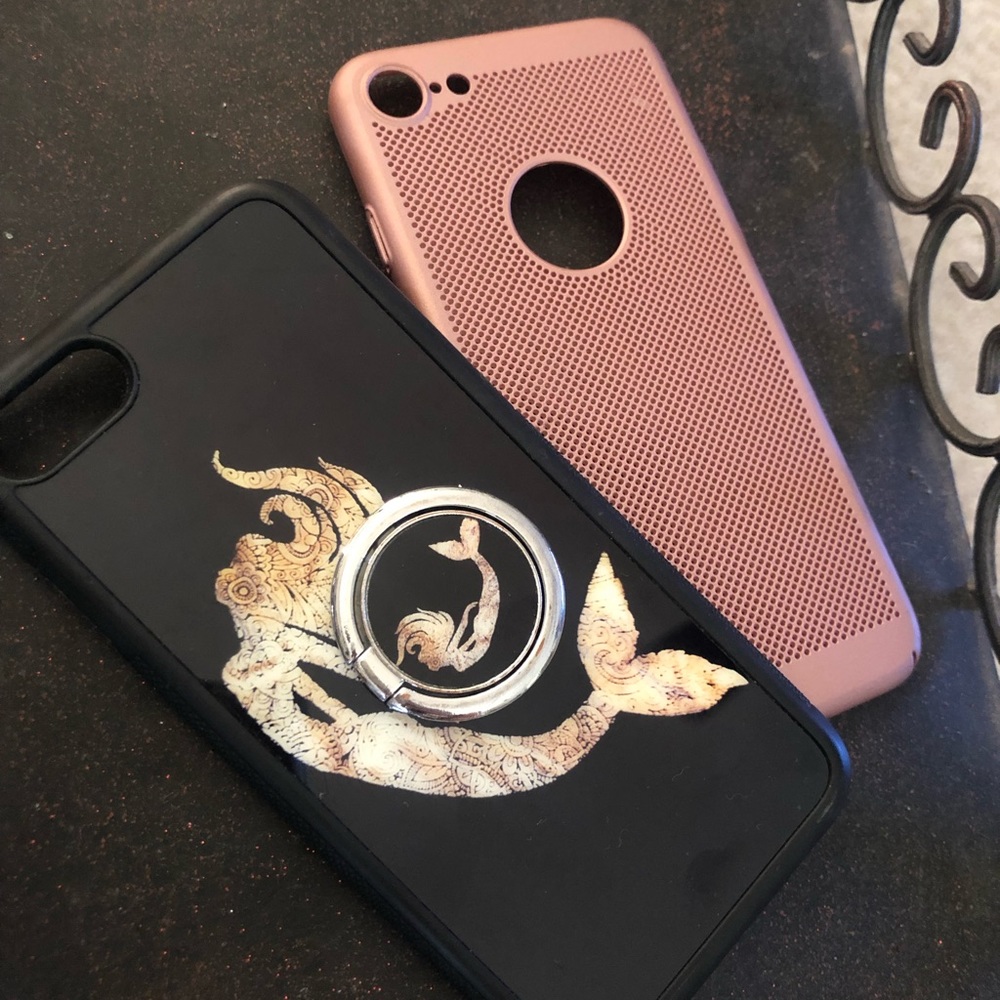Mermaid and Blush Colored Phone Case